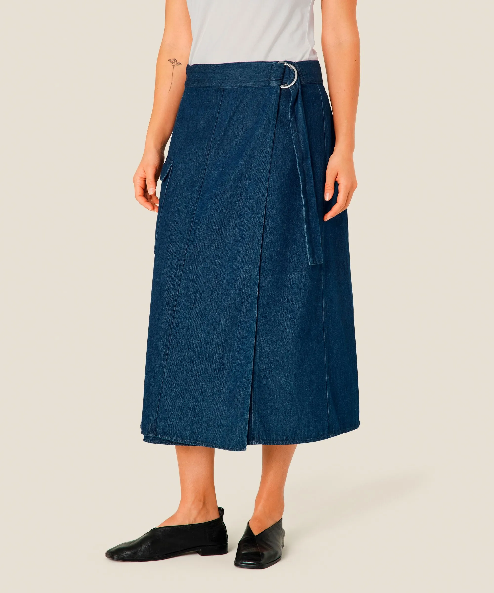 1008620 MaSanchia Skirt Dark Denim