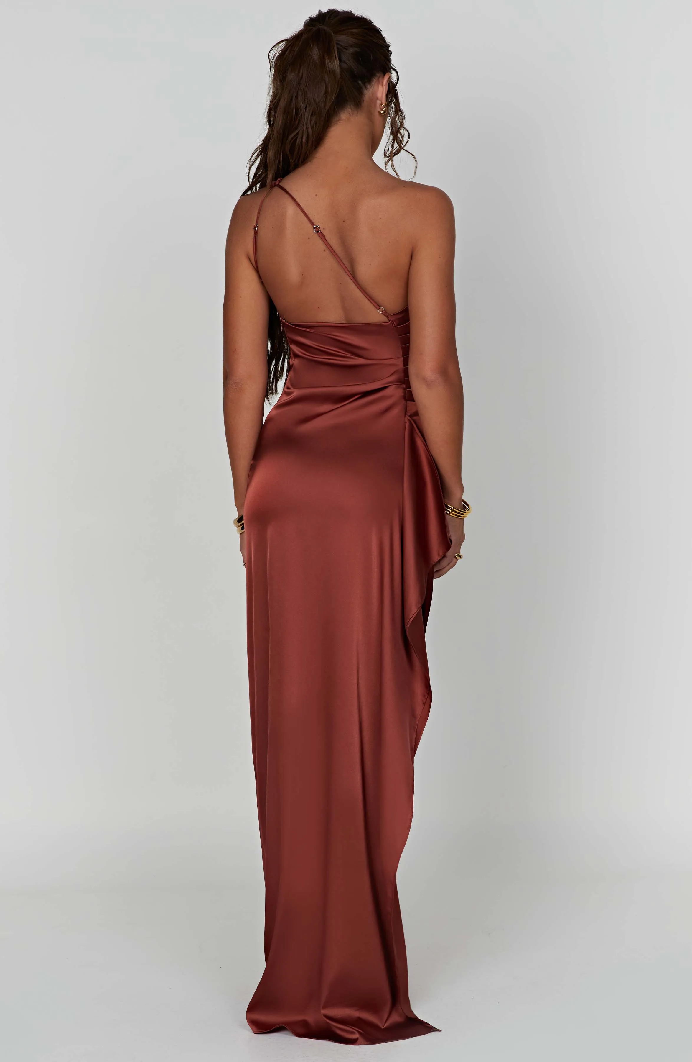 Ariel Maxi Graceful Dress - Rust