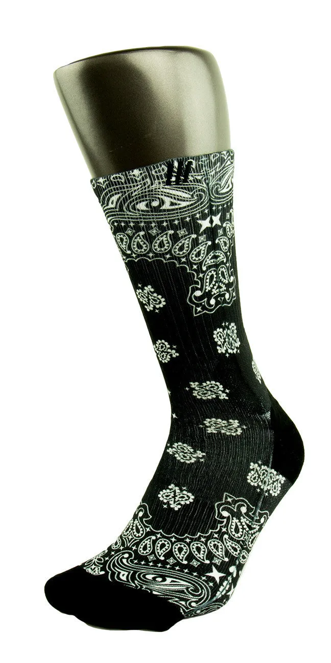 Black Bandana CES Custom Socks