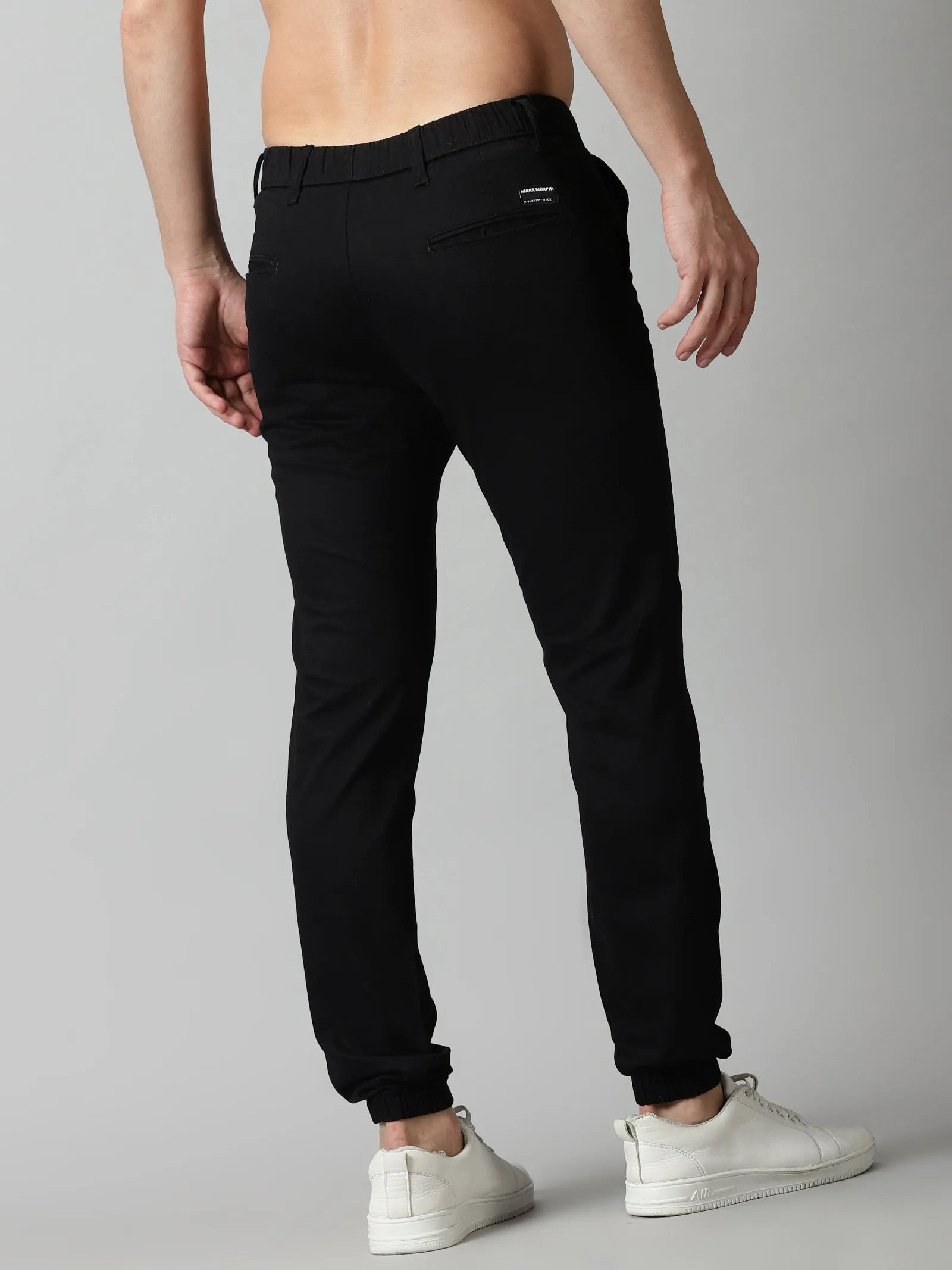 Black Twill joggers