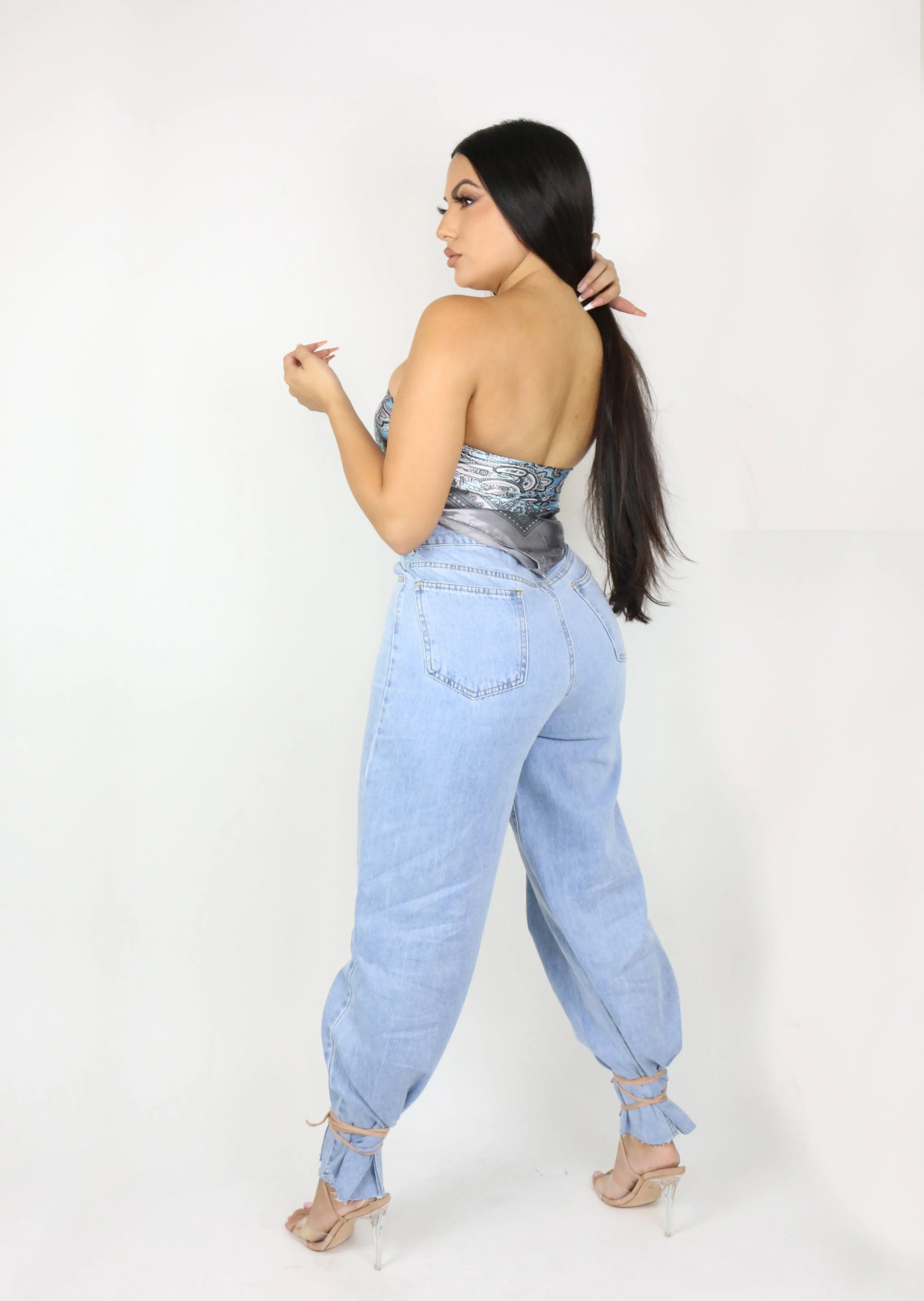 Blue Jean Babe - Denim Wide Leg Pants