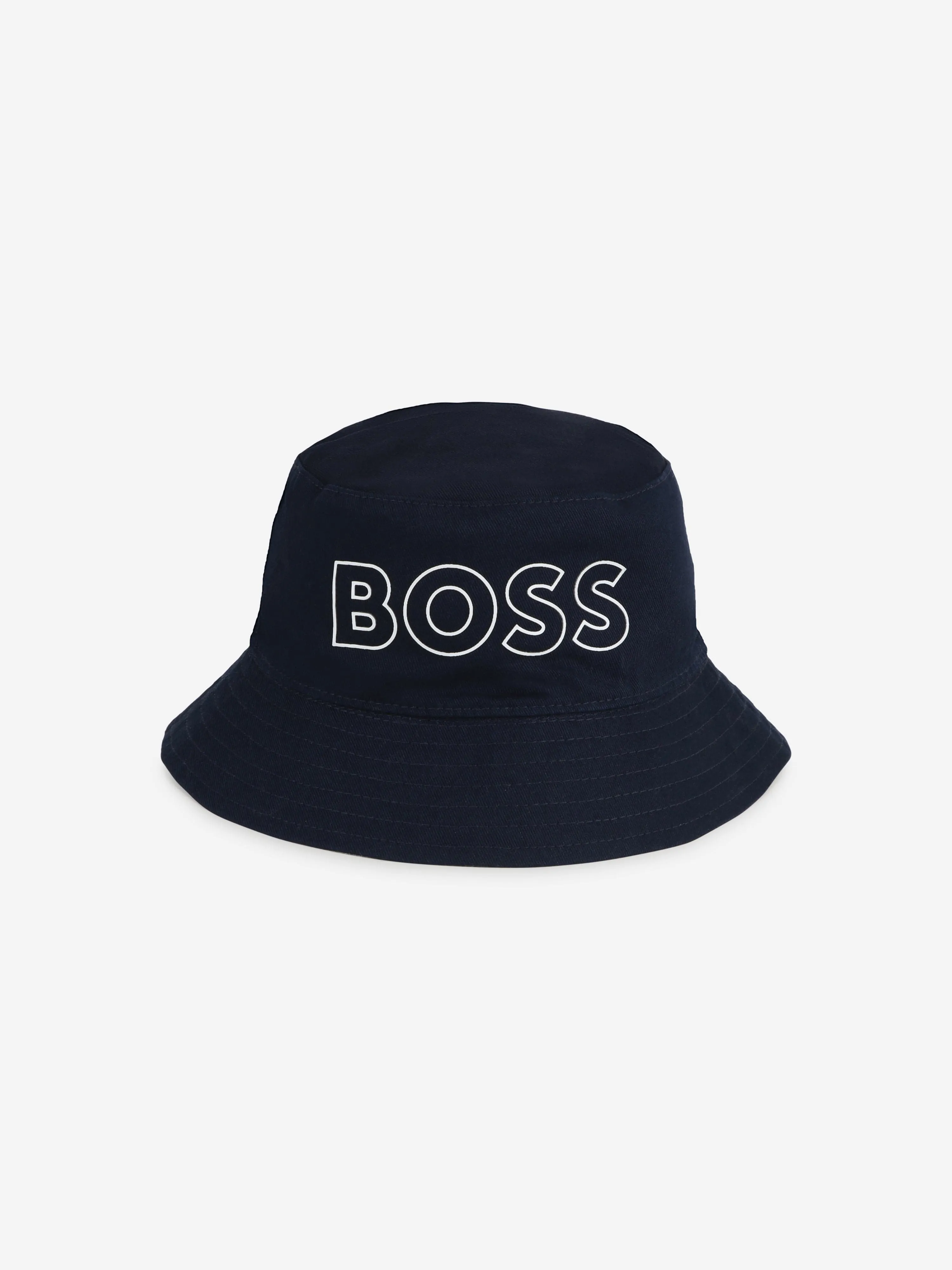 BOSS Baby Boys Reversible Bucket Hat in Navy