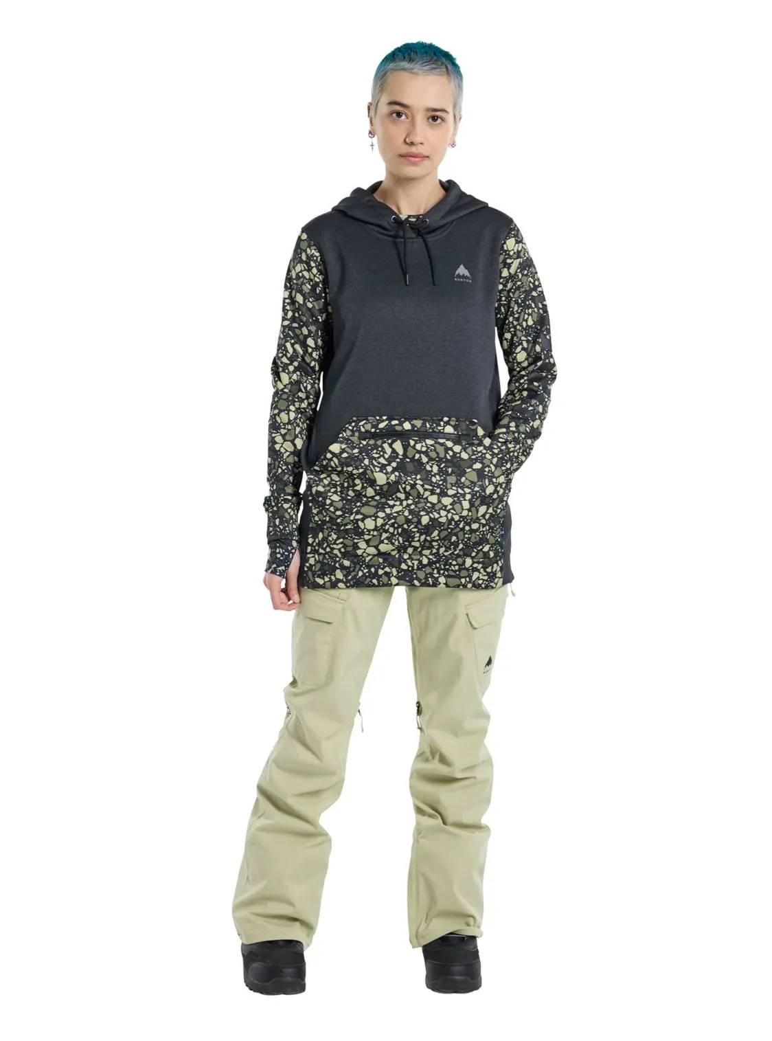 Burton Oak Long Womens Pullover Hoodie