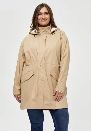 Cane Hooded Raincoat Curve - Nomad Sand