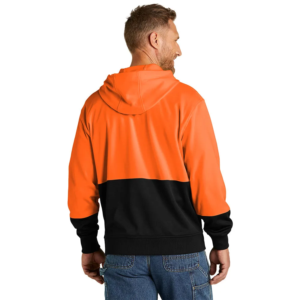 CornerStone® Enhanced Visibility Fleece Pullover Hoodie - Safety Orange