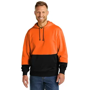 CornerStone® Enhanced Visibility Fleece Pullover Hoodie - Safety Orange