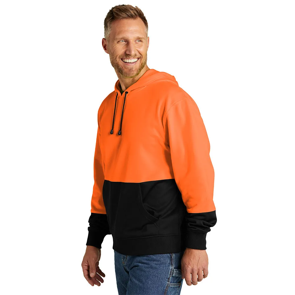 CornerStone® Enhanced Visibility Fleece Pullover Hoodie - Safety Orange