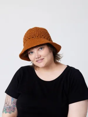 Crochet Bucket Hat - Camel