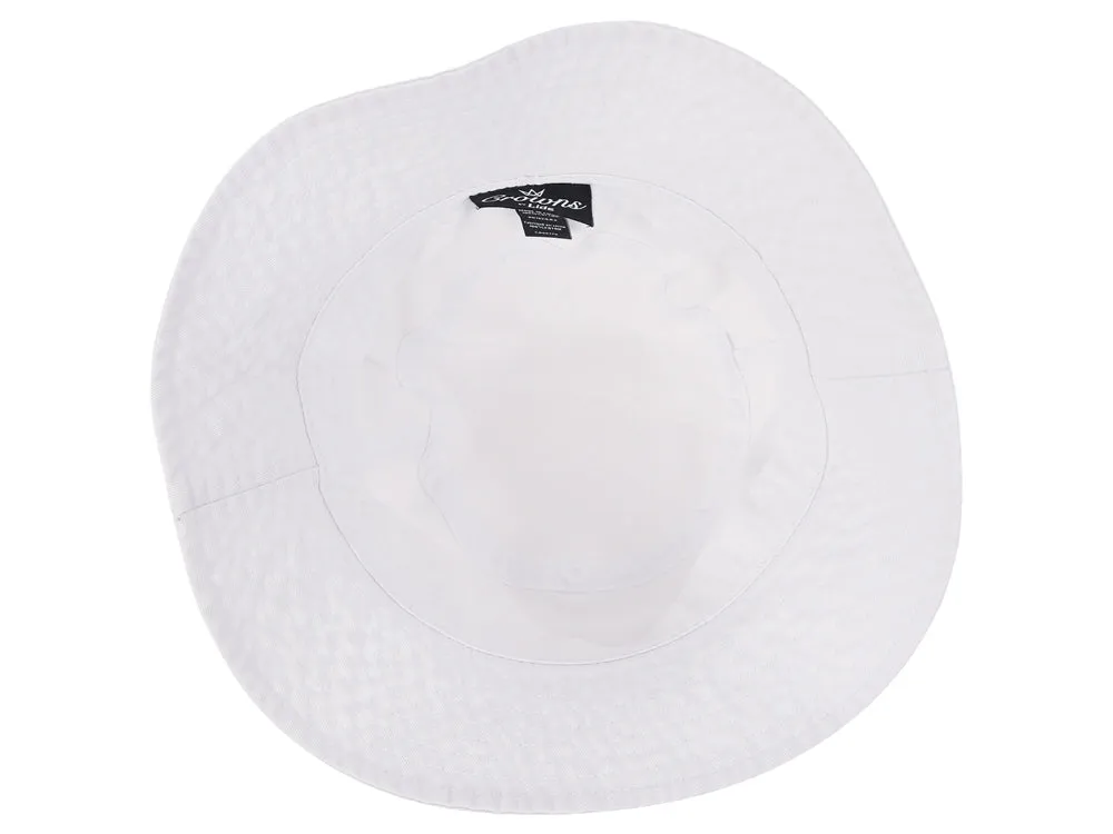 Crowns By Lids Swish Bucket Hat - White