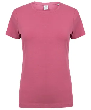 Feel good womens stretch t-shirt | Dusky Pink