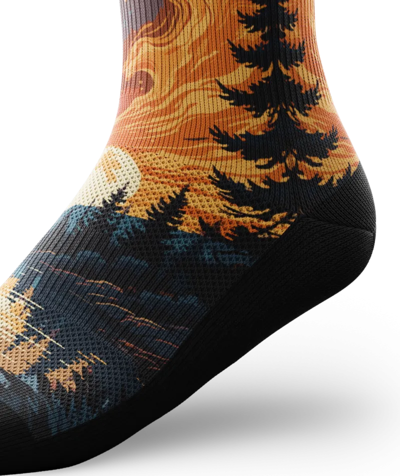 Fiery Night Crew Socks