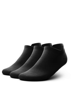 Flagship Ankle Socks Black 3-Pack