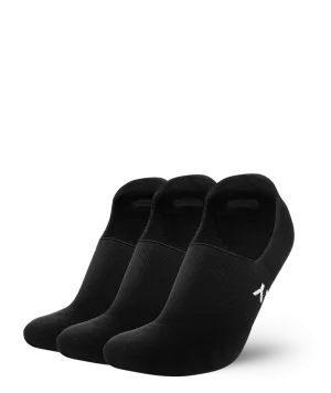 Flagship No Show Socks Black 3-Pack