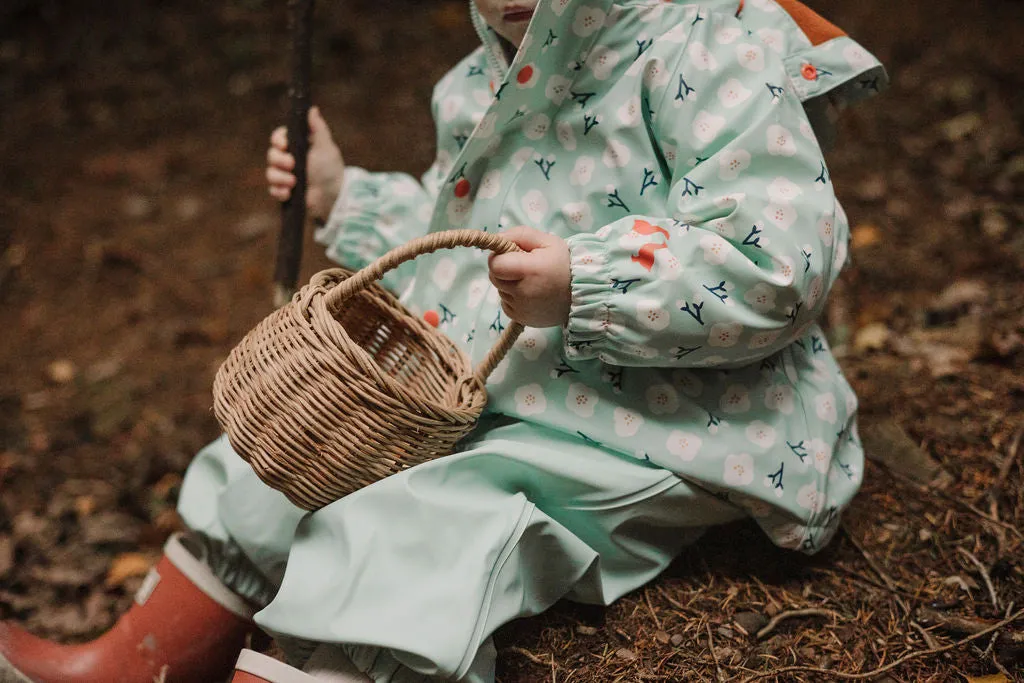 Floral Print Puddle Duck Kids Raincoat