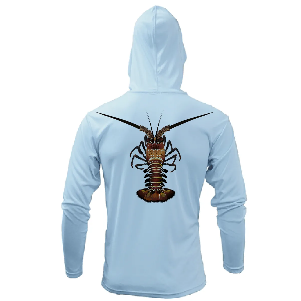 Florida Keys Realistic Lobster Long Sleeve UPF 50  Dry-Fit Hoodie