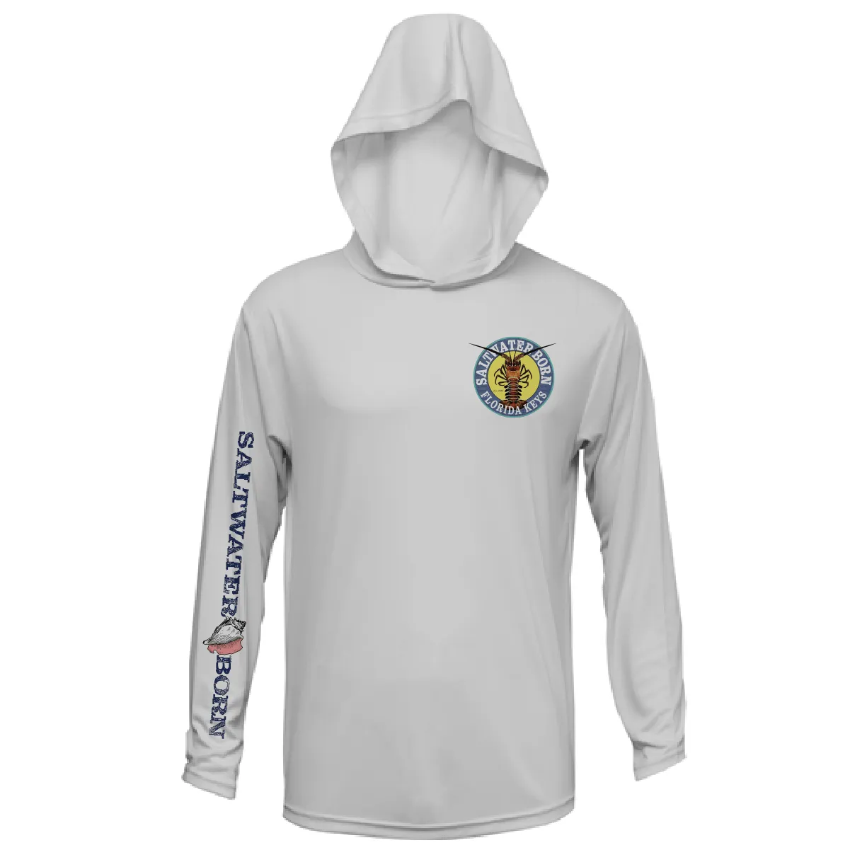 Florida Keys Realistic Lobster Long Sleeve UPF 50  Dry-Fit Hoodie