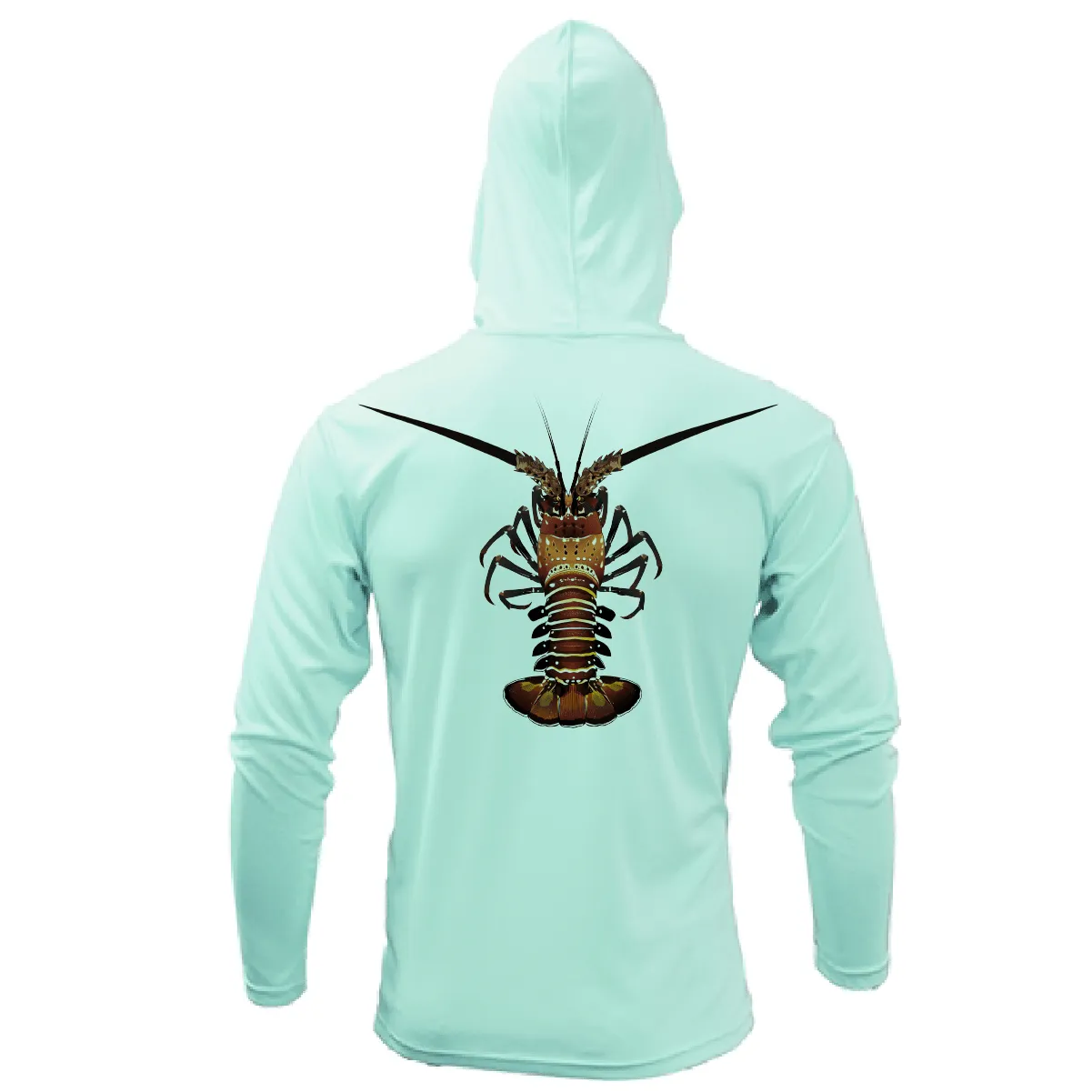 Florida Keys Realistic Lobster Long Sleeve UPF 50  Dry-Fit Hoodie