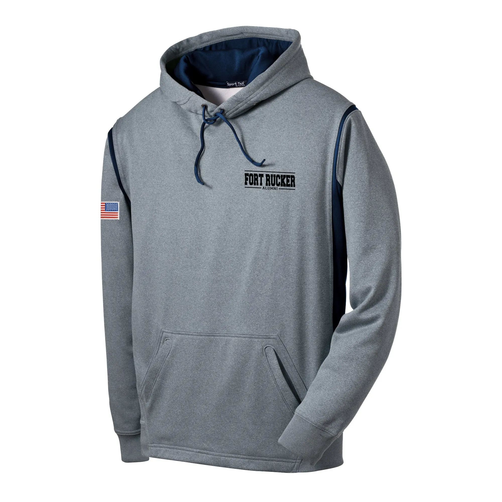 Fort Rucker Color Block Hoodie - Moisture Wicking