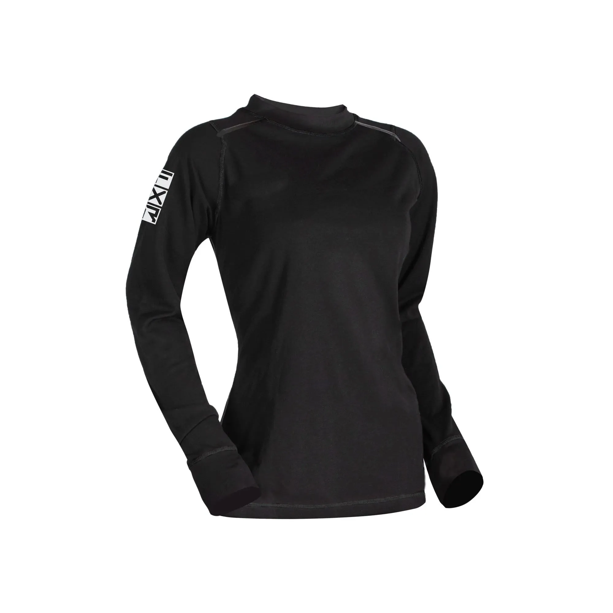 FXR  Black Womens Tenacious Merino Long Sleeve Shirt Moisture Wicking