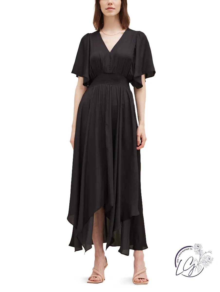 Graceful Asymmetry Maxi Dress