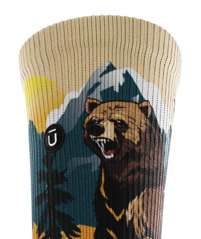 Grizzly Bear Crew Socks