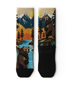 Grizzly Bear Crew Socks