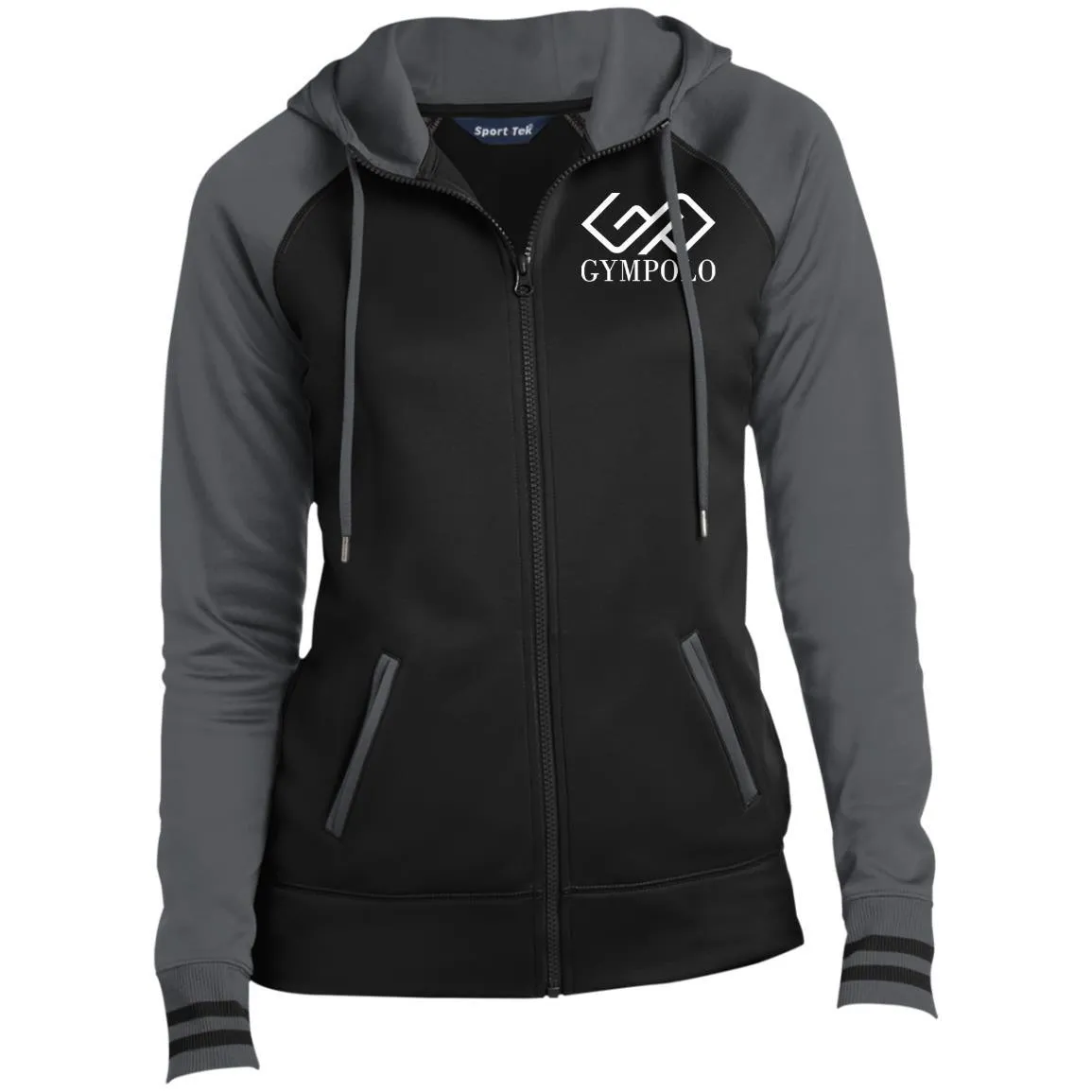 GYMPOLO-(PNG) LST236 Ladies' Sport-Wick® Full-Zip Hooded Jacket