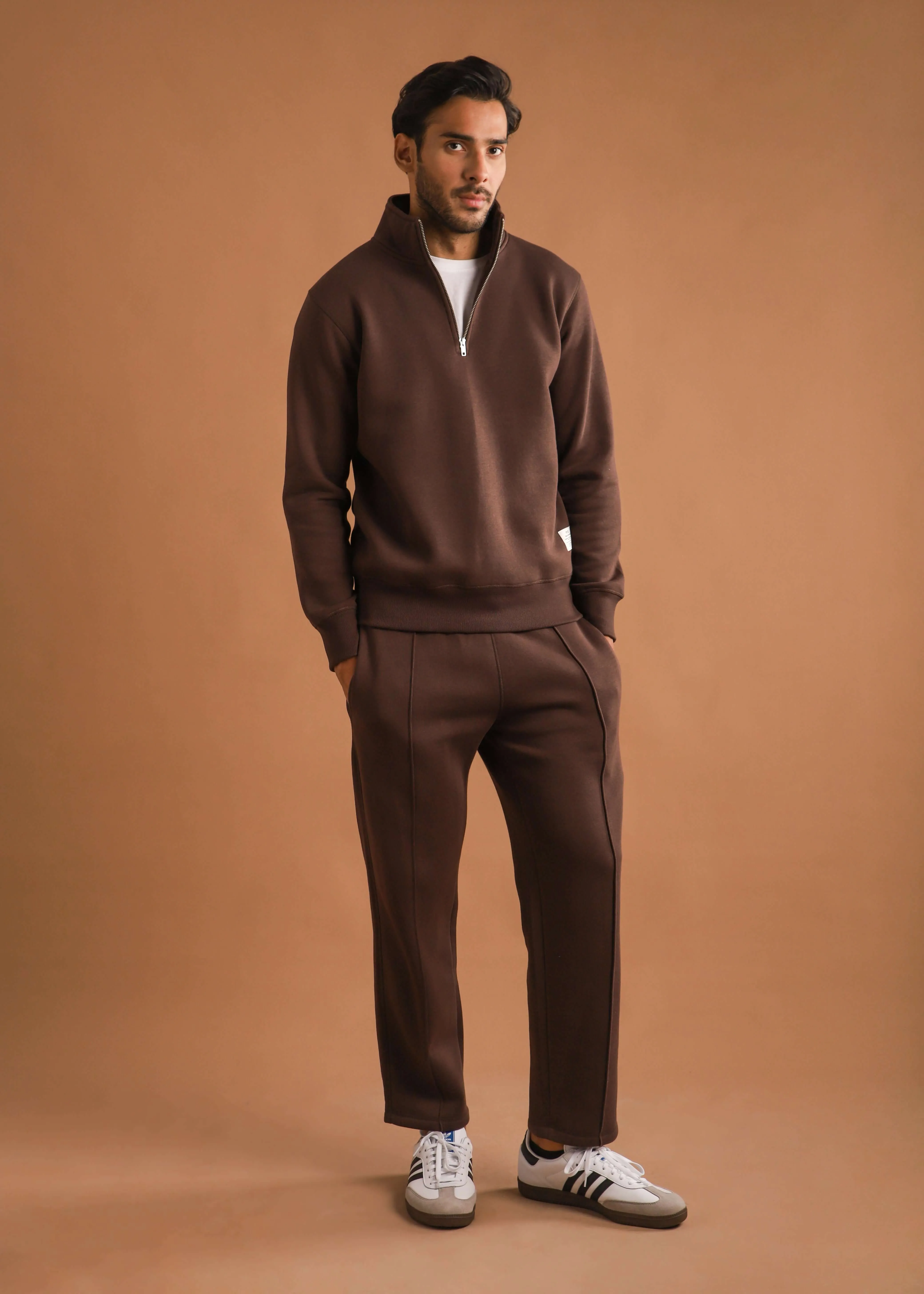 HALF ZIP SWEATSHIRT SET