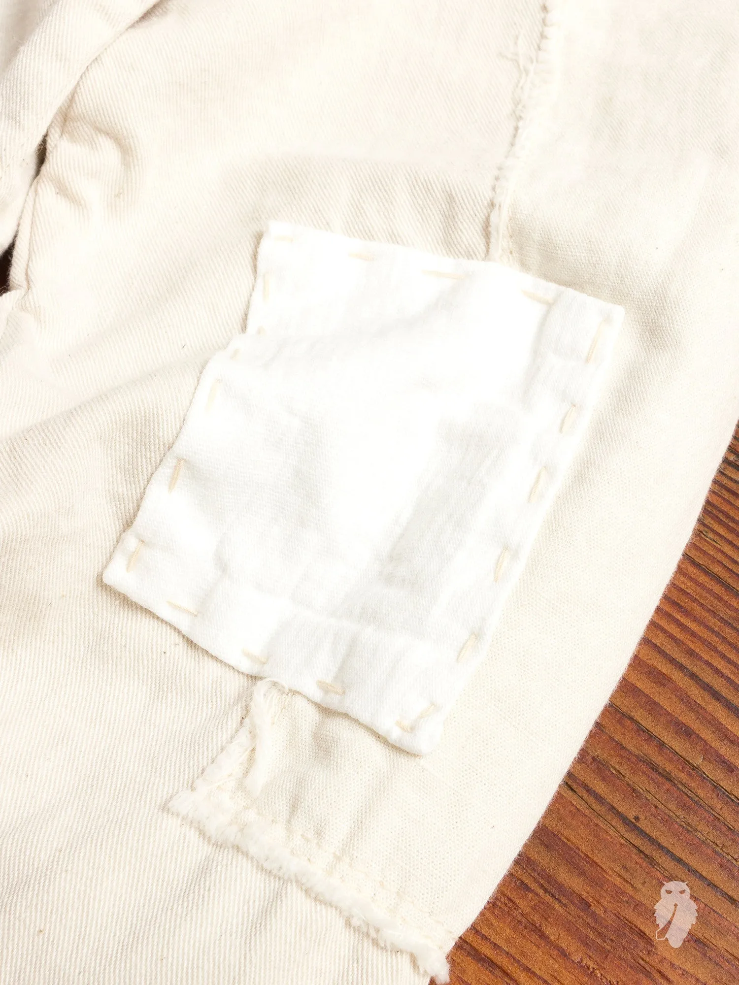 Haori Western Denim Shirt in White