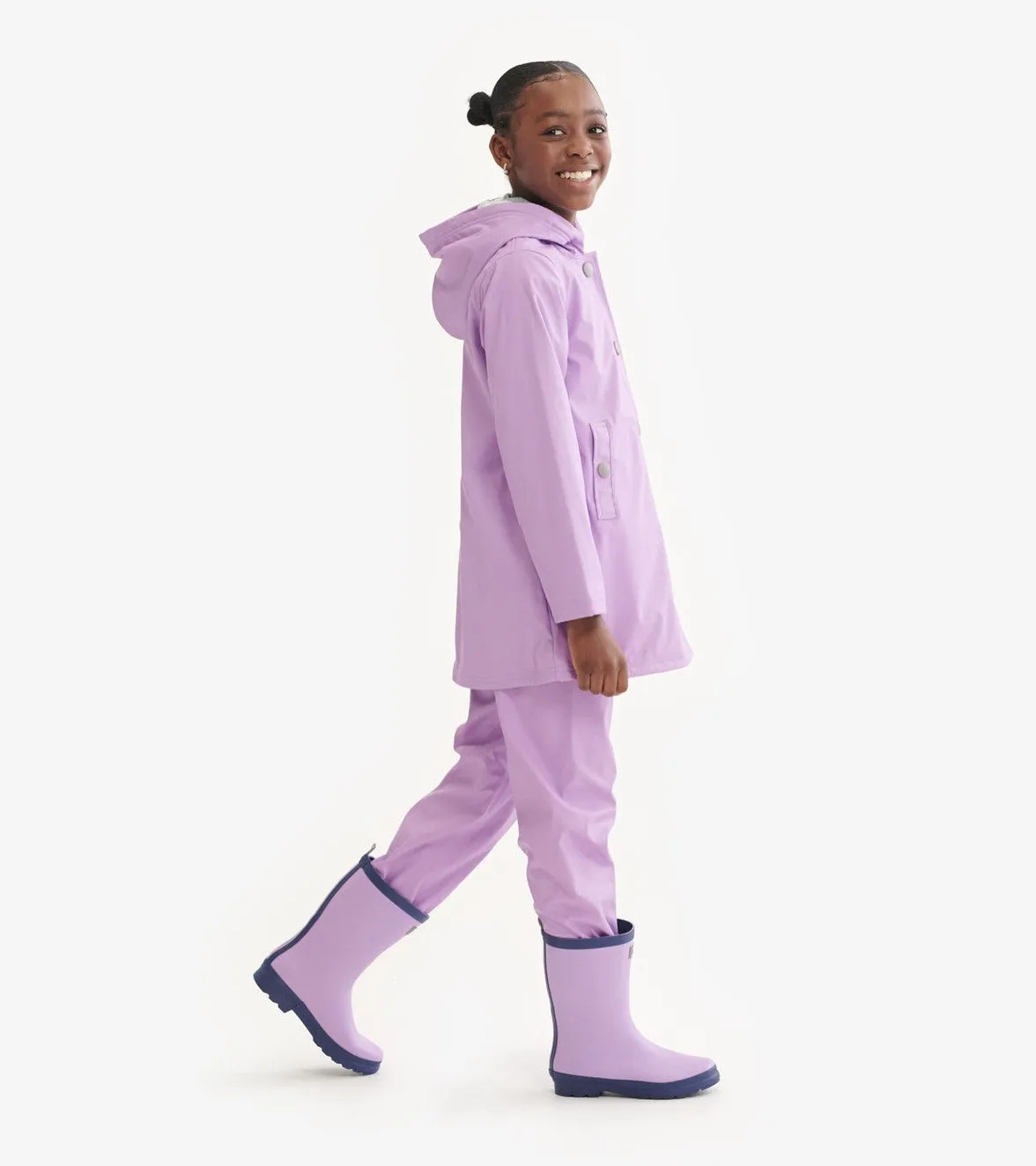 HATLEY | Kids' Lilac Raincoat