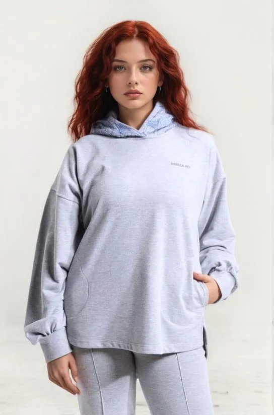 Heather Gray Oversized Hoodie