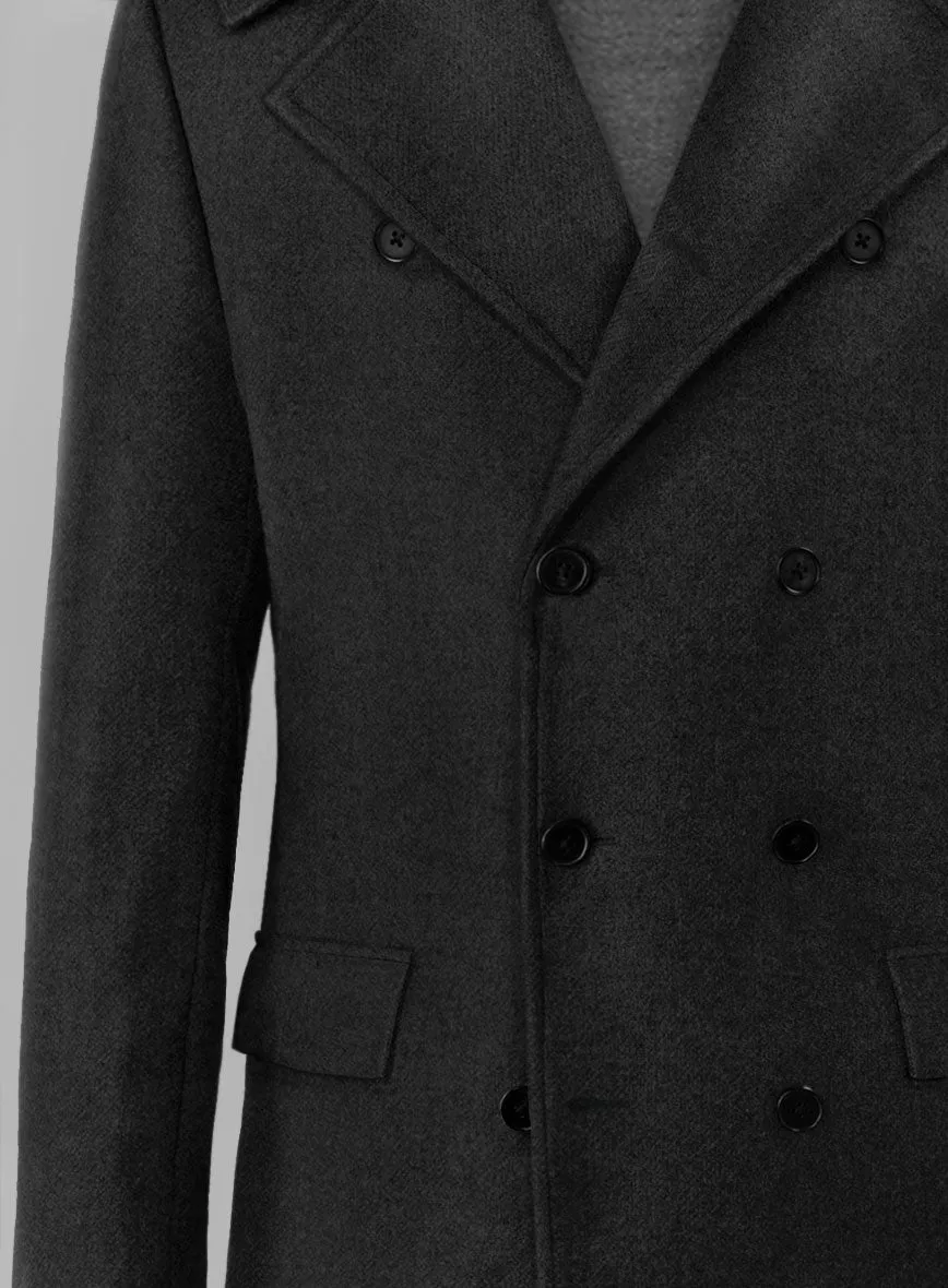 Highlander Black Tweed GQ Overcoat