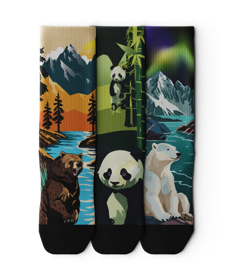 Hold My Bear Crew Socks 3-Pack