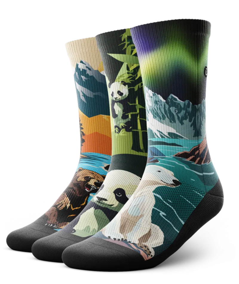 Hold My Bear Crew Socks 3-Pack