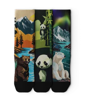 Hold My Bear Crew Socks 3-Pack