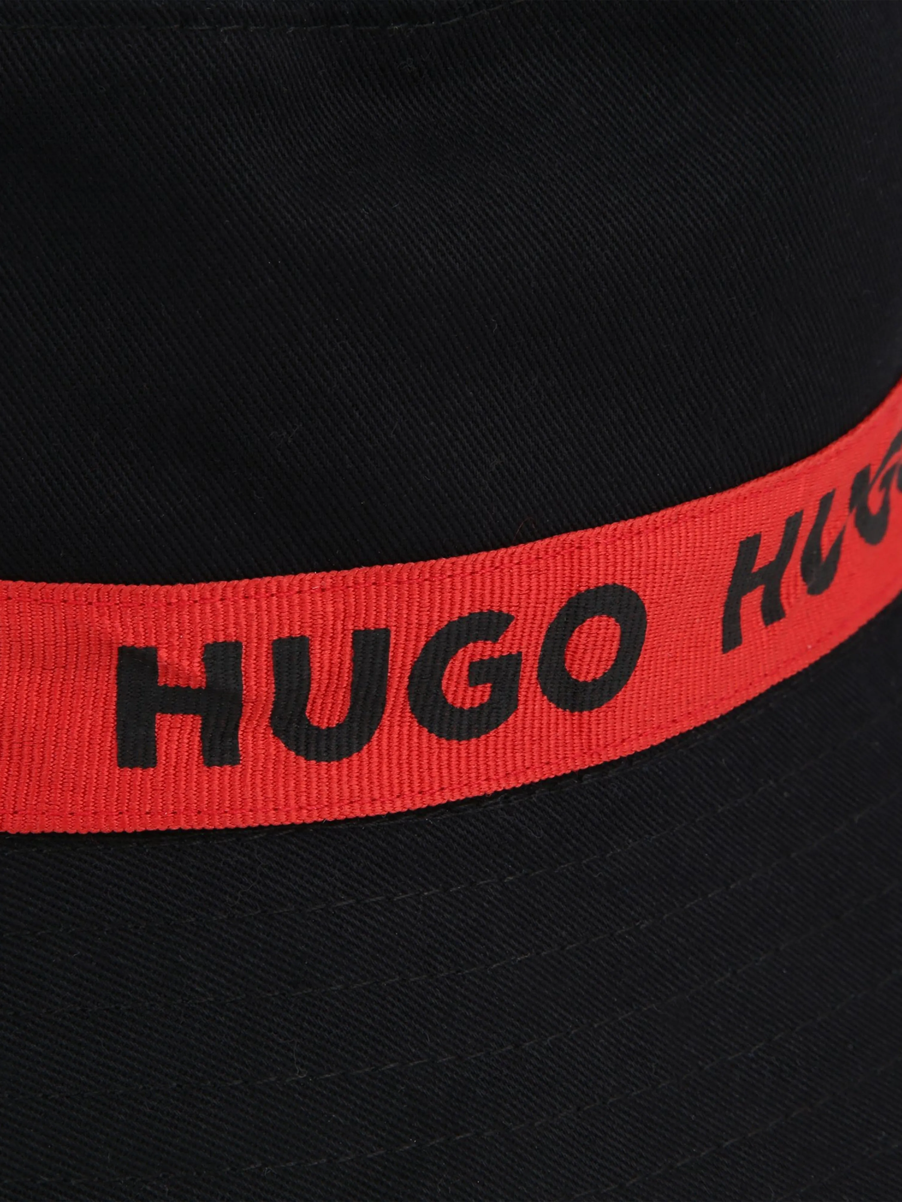 Hugo Kids Reversible Bucket Hat in Black