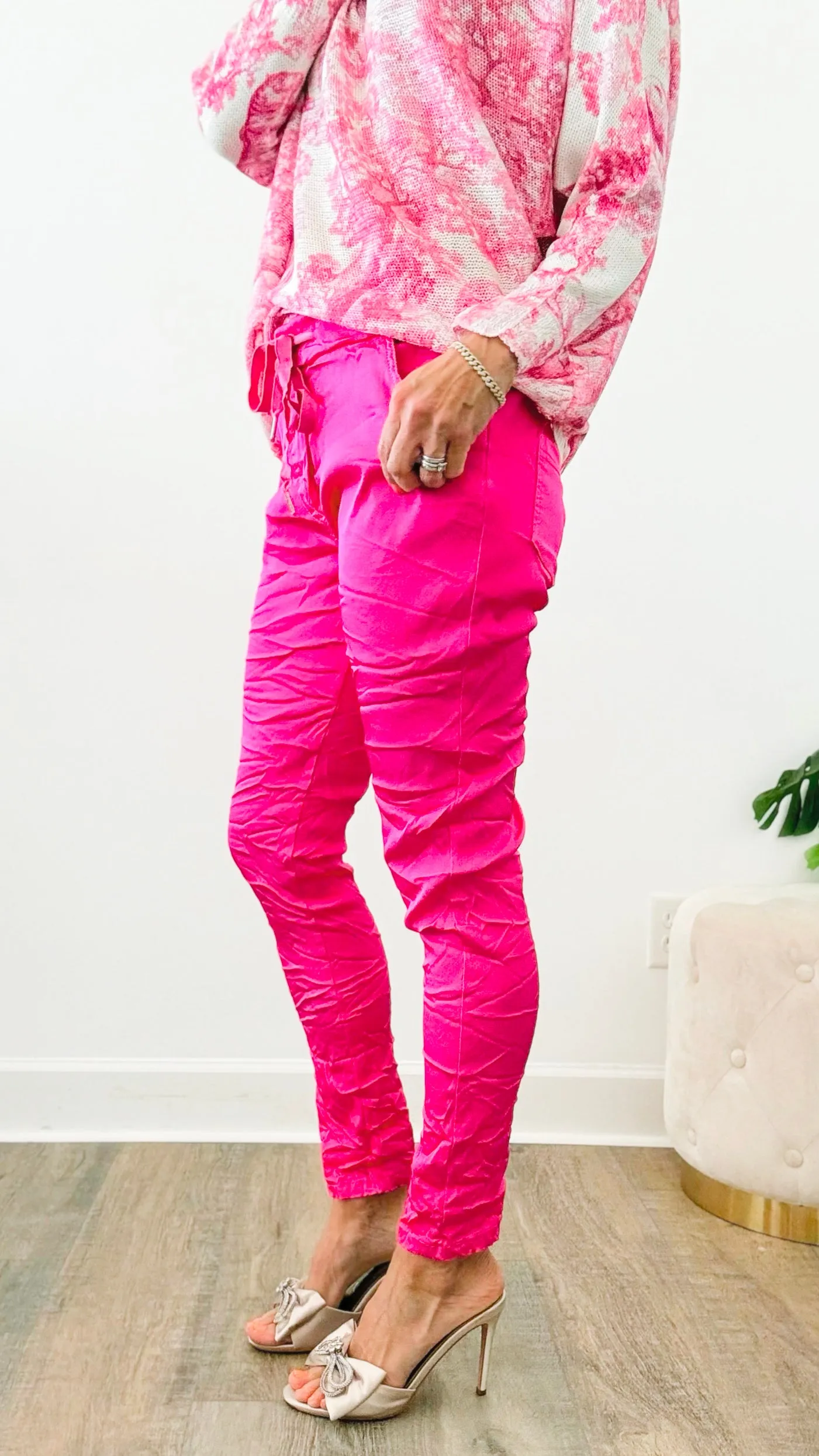 Italian Wish List Moonlit Jogger - Fuchsia