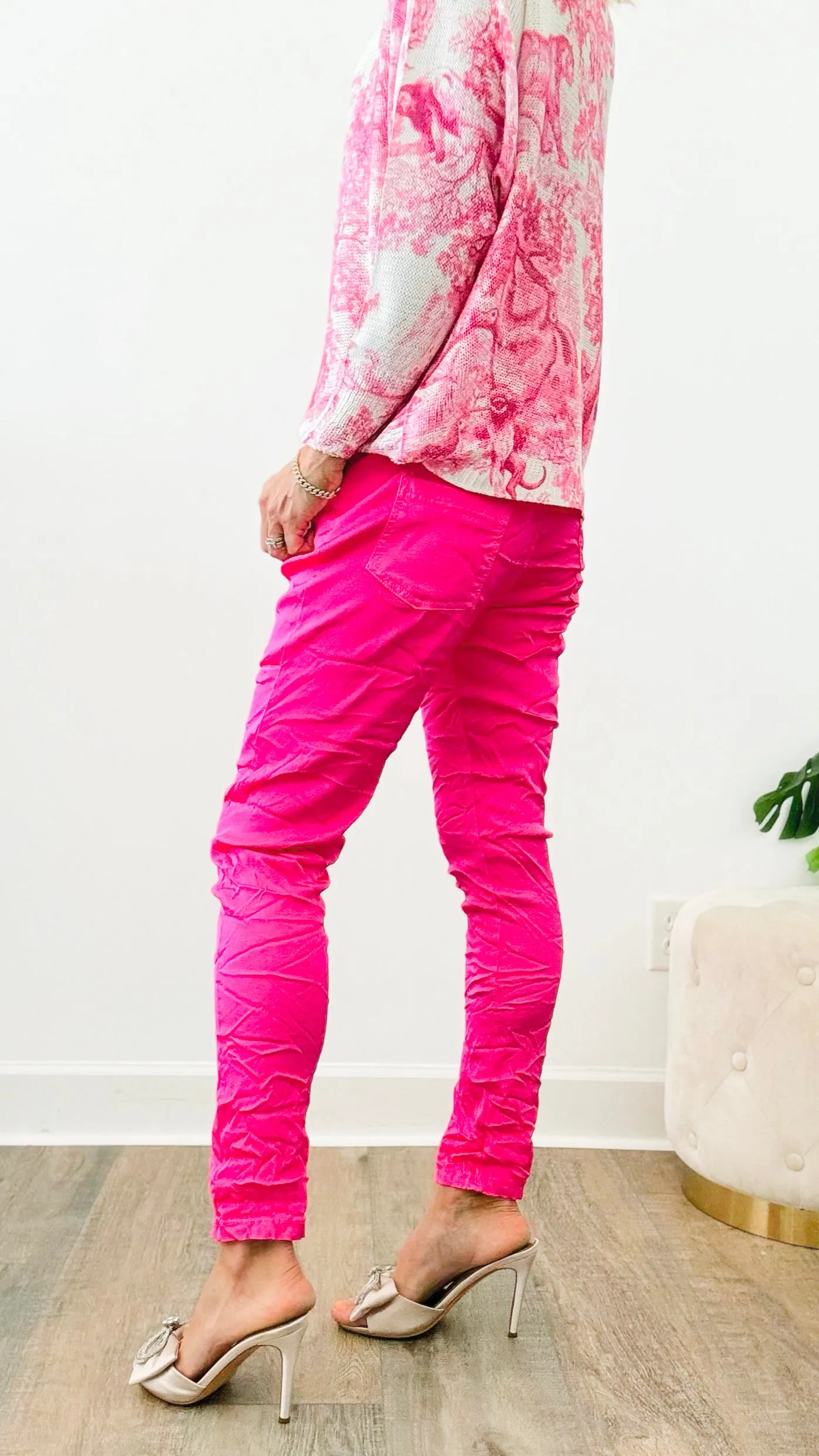 Italian Wish List Moonlit Jogger - Fuchsia