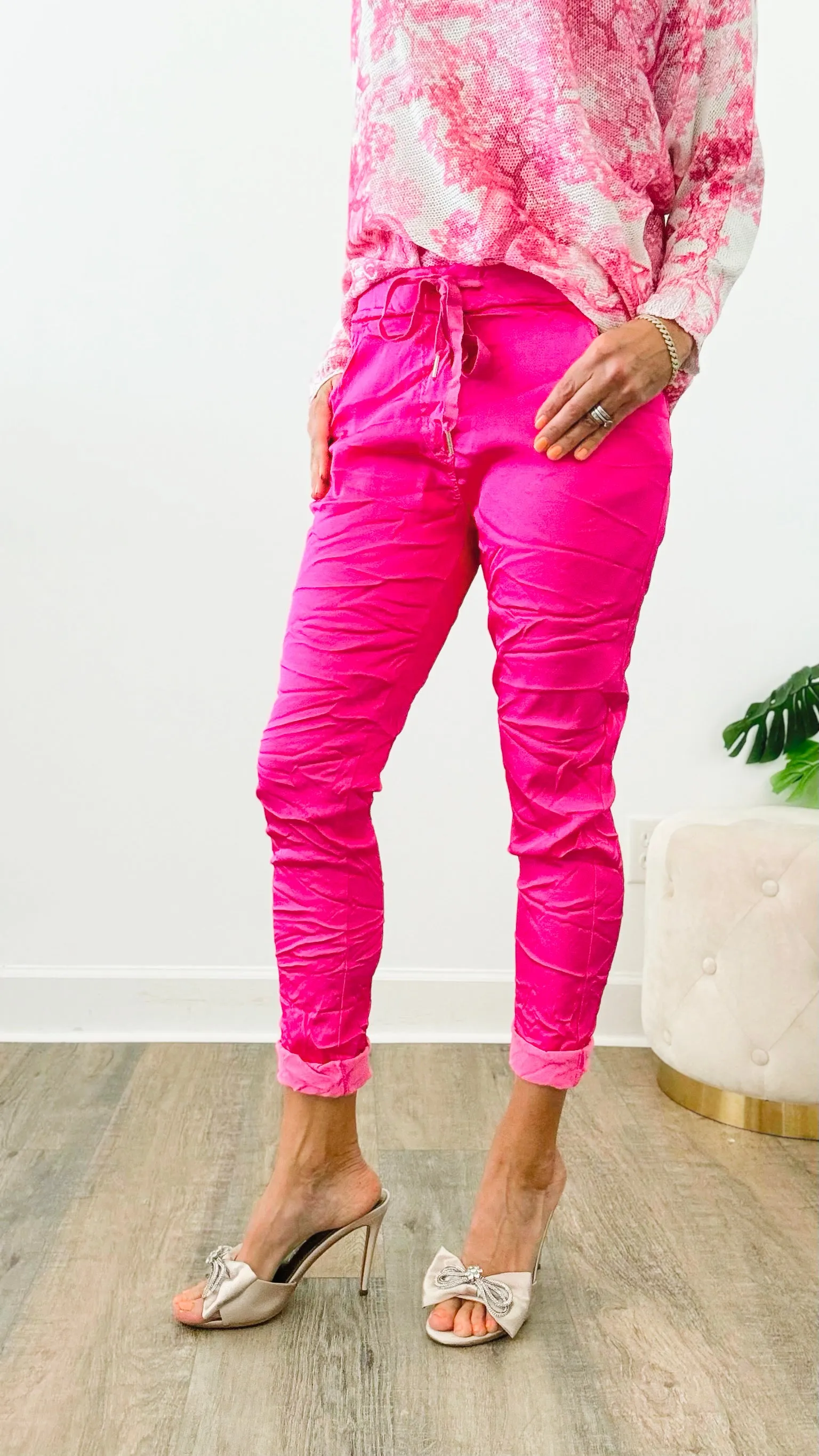 Italian Wish List Moonlit Jogger - Fuchsia