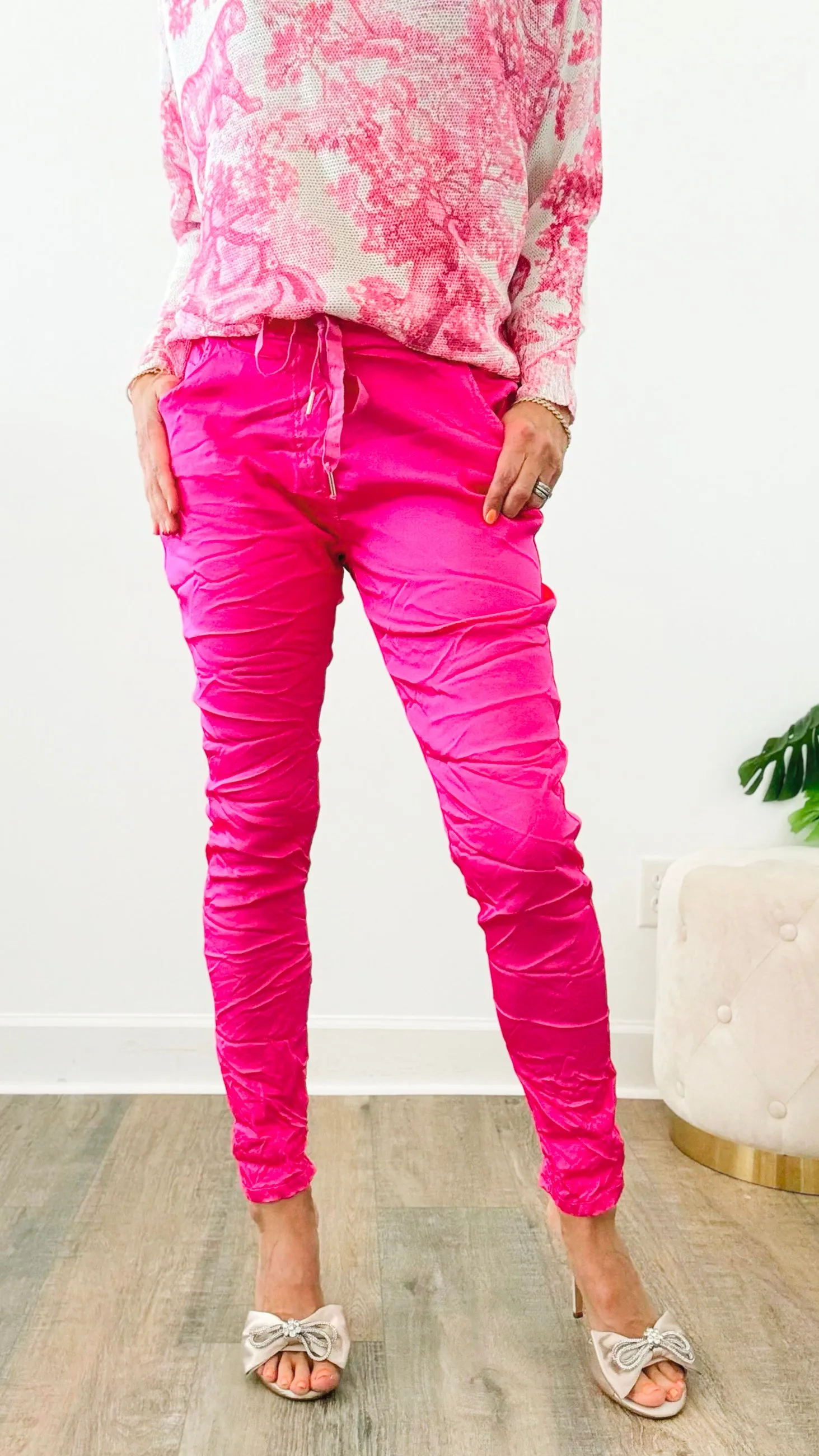 Italian Wish List Moonlit Jogger - Fuchsia