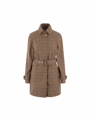 Jacquard Canvas Trench Coat