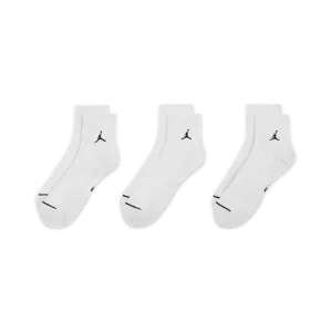 Jordan Everyday Ankle Socks (3 Pairs) 'White/Black'