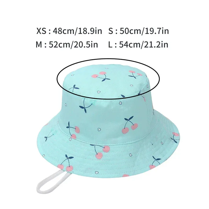 Kids Bucket Cotton Flat Hat