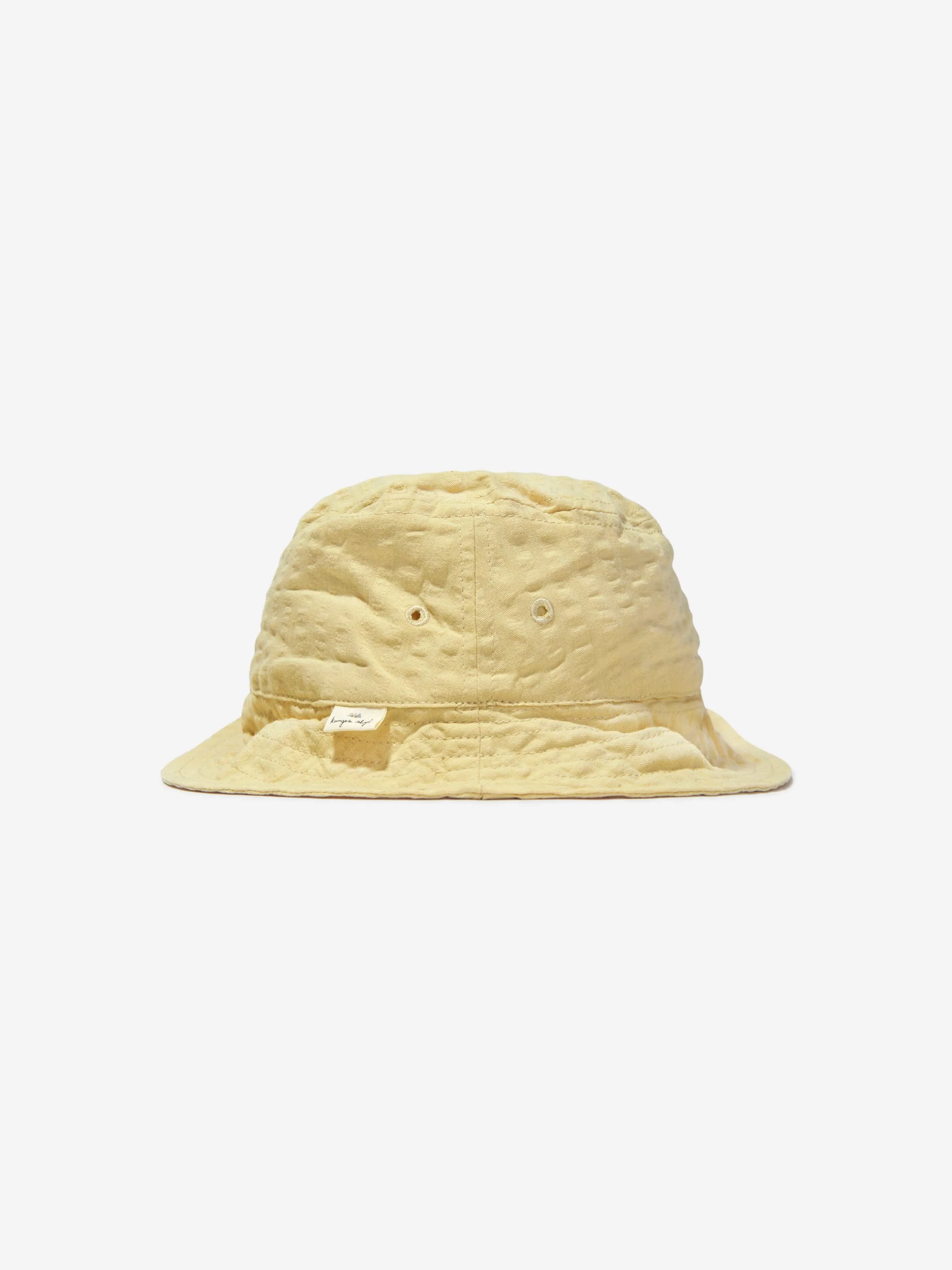 Konges Slojd Unisex Cotton Seersucker Bucket Hat