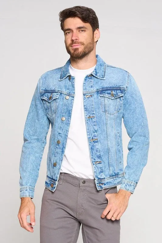 Light Blue Men's Denim Jacket