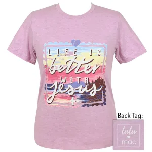 Lulu Mac - Better With Jesus - Heather Prism Lilac SS - LM73