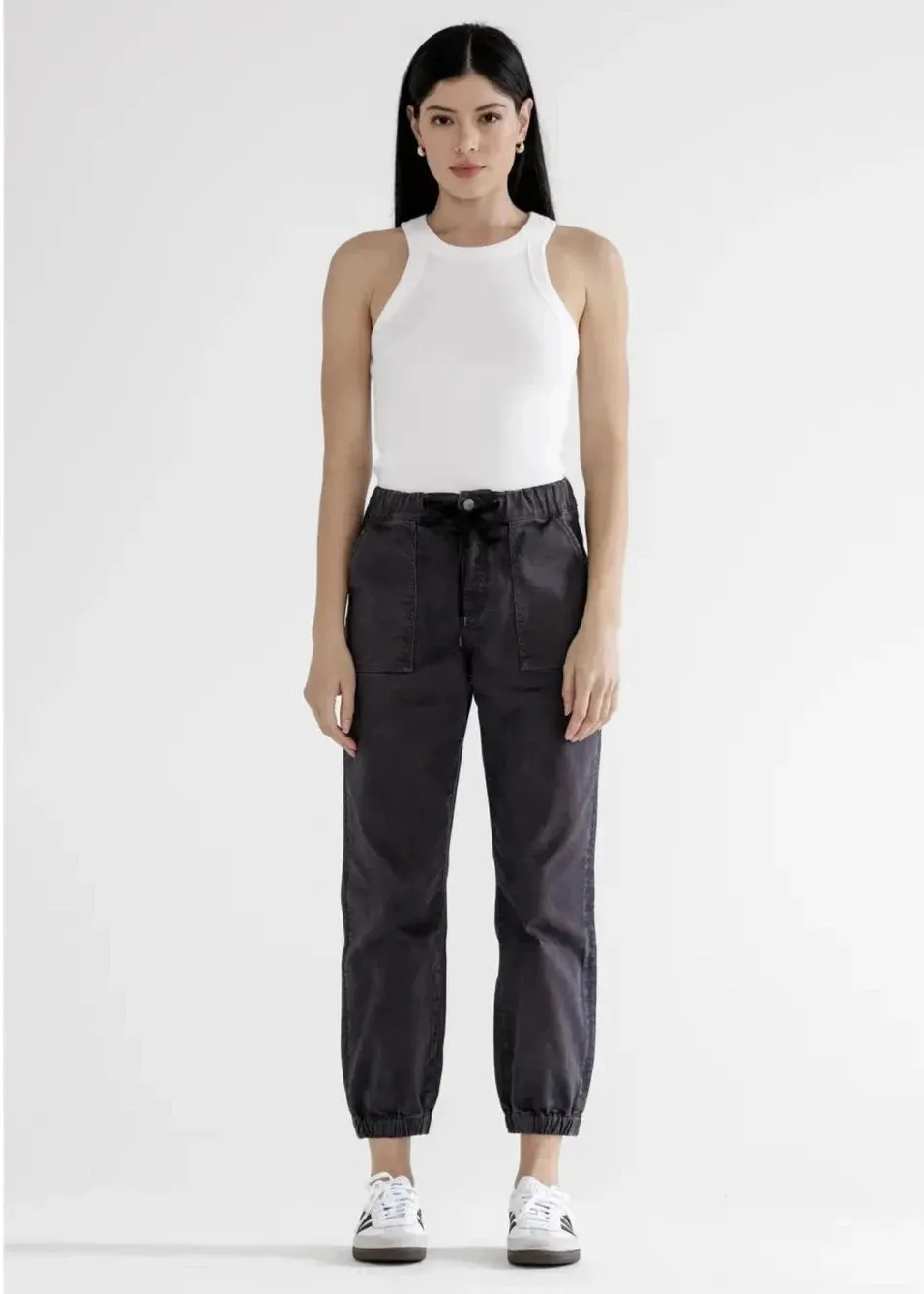 Mica Denim High Rise Crop Jogger