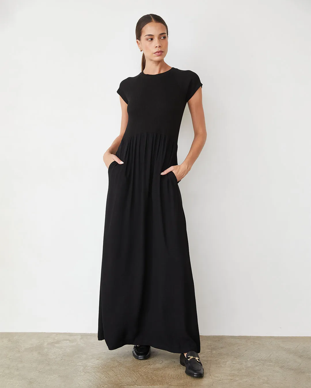 Mix Media Maxi Dress