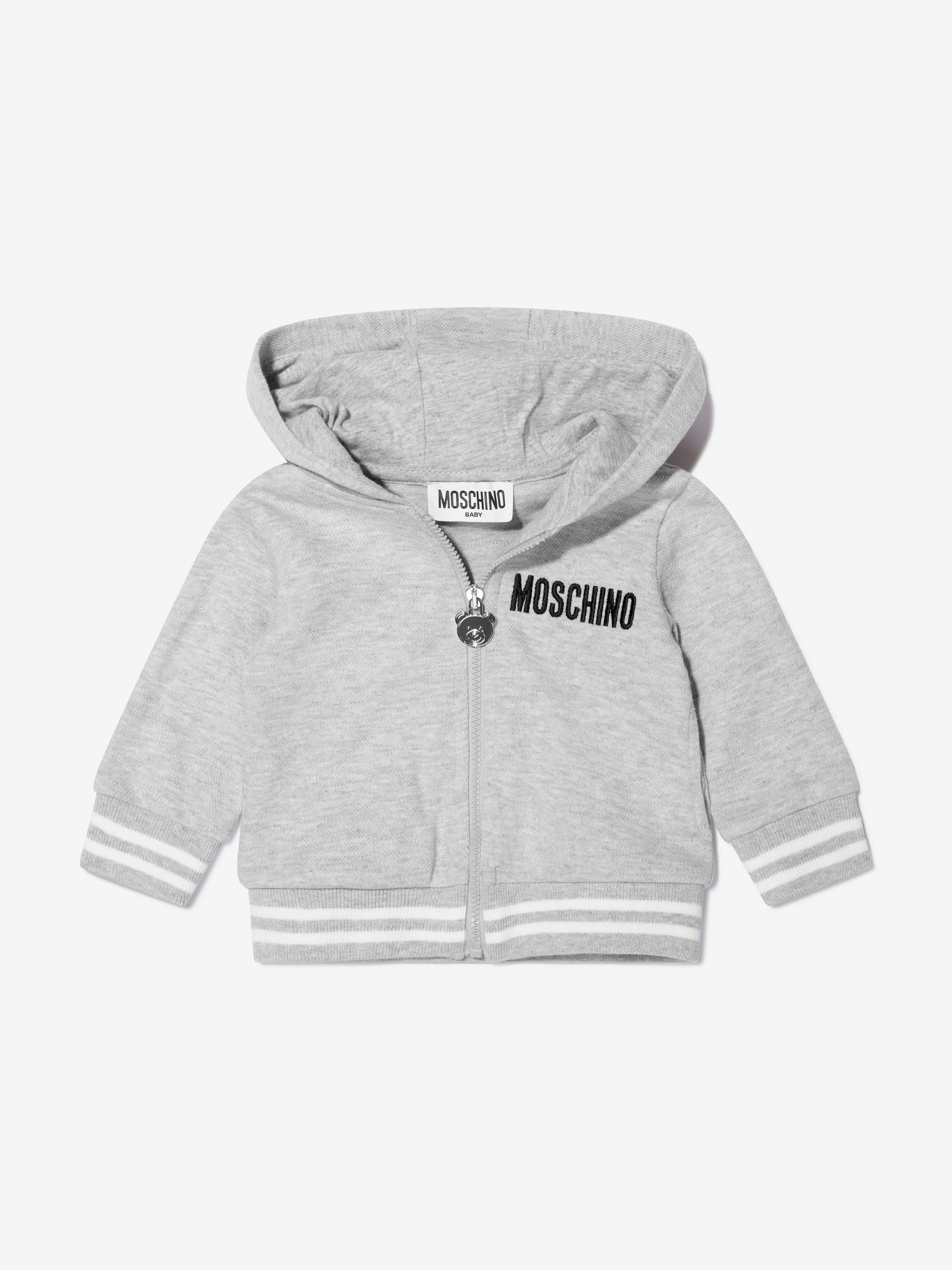 Moschino Baby Unisex Cotton Teddy Hooded Tracksuit With Ears