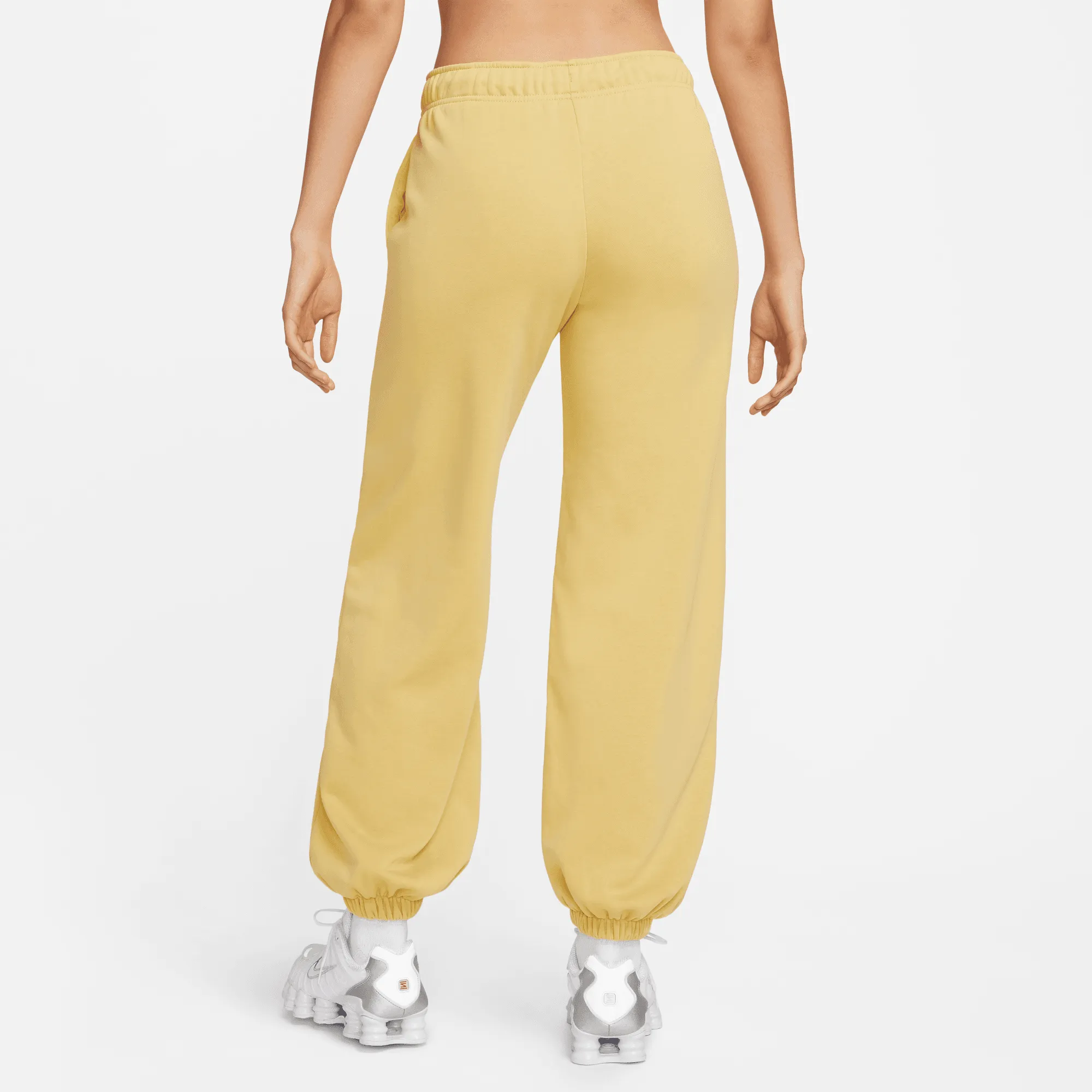 Nike Air Women's Gold Mid-Rise Fleece Joggers